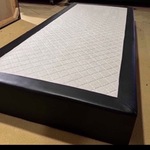 Losse boxspring, zwart